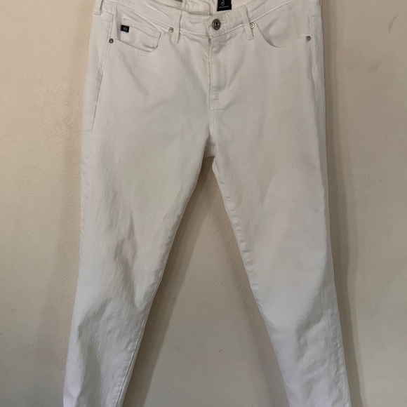 AG Adriano Goldschmied Women's White Skinny Jeans size 30R - Picture 1 of 13